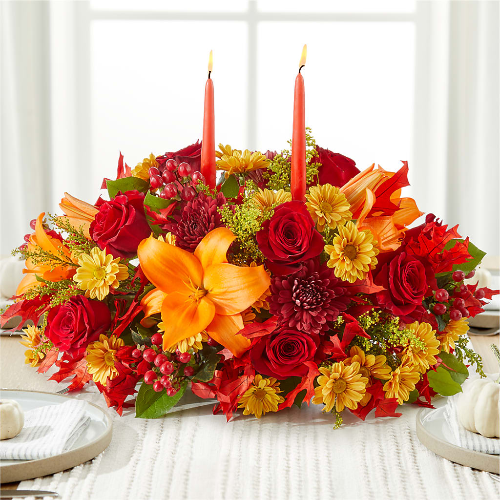 Autumn's Embrace Centerpiece –  The Blessed Florist, Brandon FL