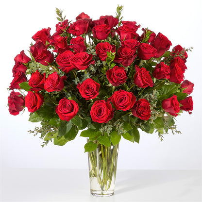 Forever Yours Fifty Stem Red Rose Bouquet –  The Blessed Florist, Brandon FL