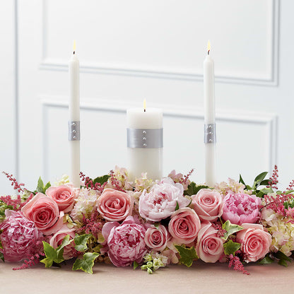 Worldwide Romance Unity Candle Arrangement –  The Blessed Florist, Brandon FL